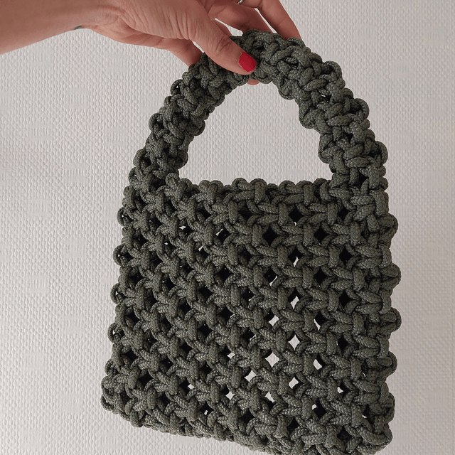 Sac à main "Luna" - fait main avec corde drisse