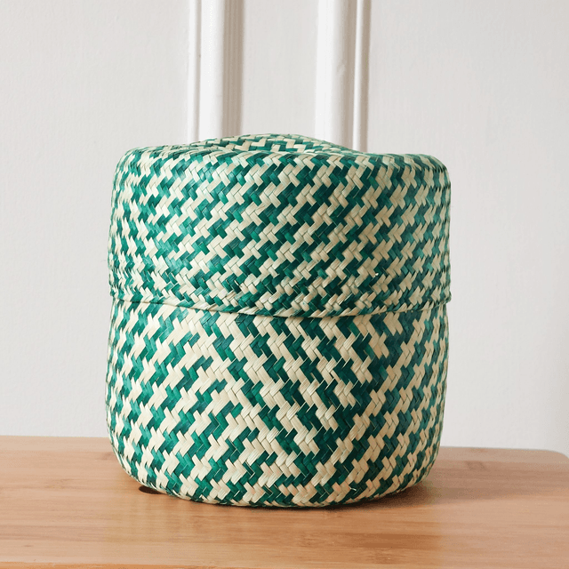 Panier rangement - taille S - Naturel & Vert