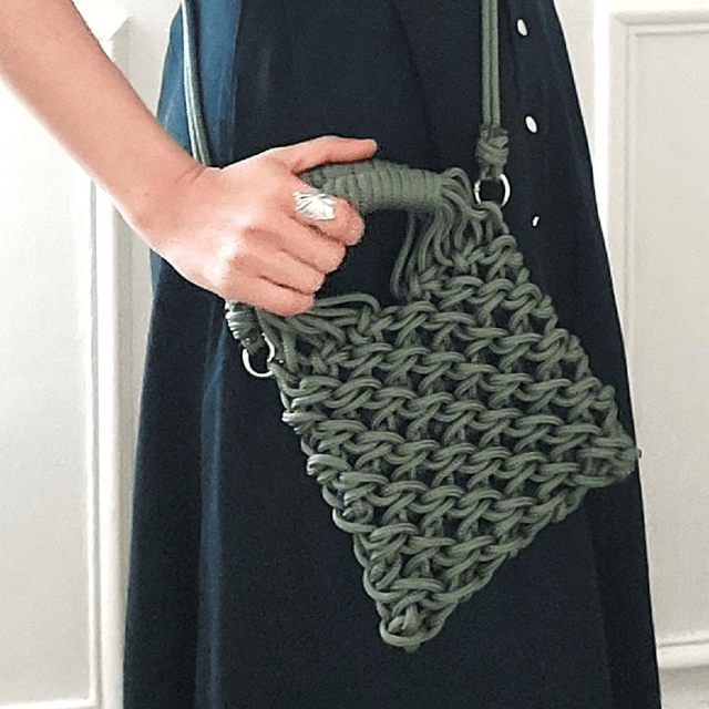 Sac à main "Oliva" - fait main en corde drisse