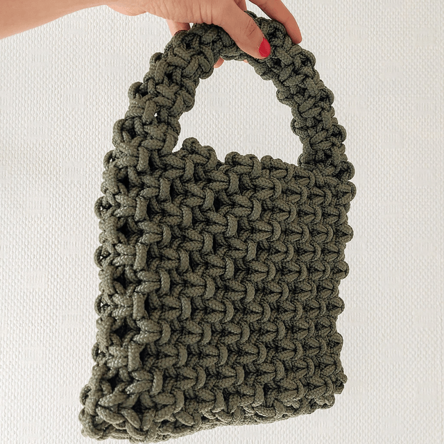 Sac à main "Luna" - fait main avec corde drisse