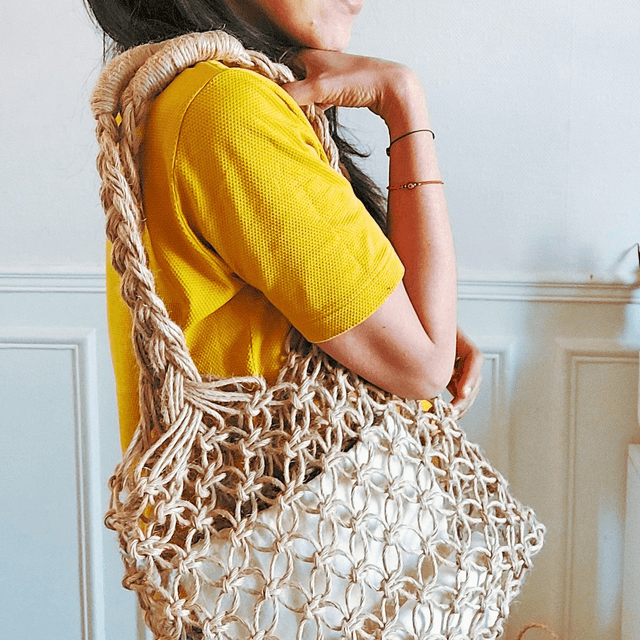 Sac d'été en jute - tissé à la main