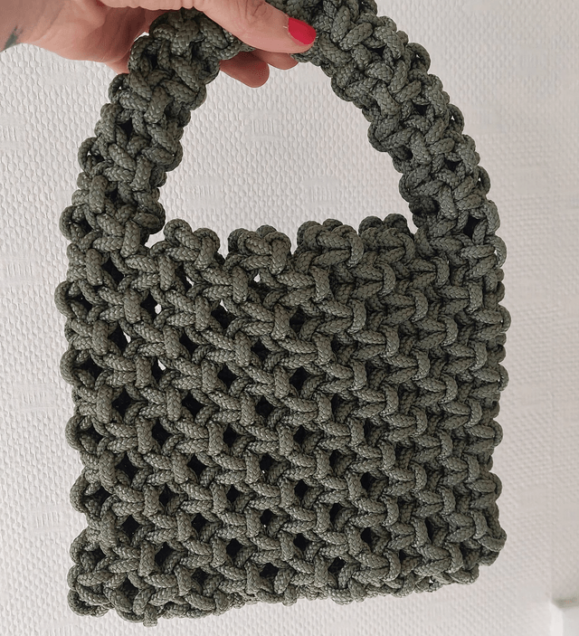 Sac à main "Luna" - fait main avec corde drisse