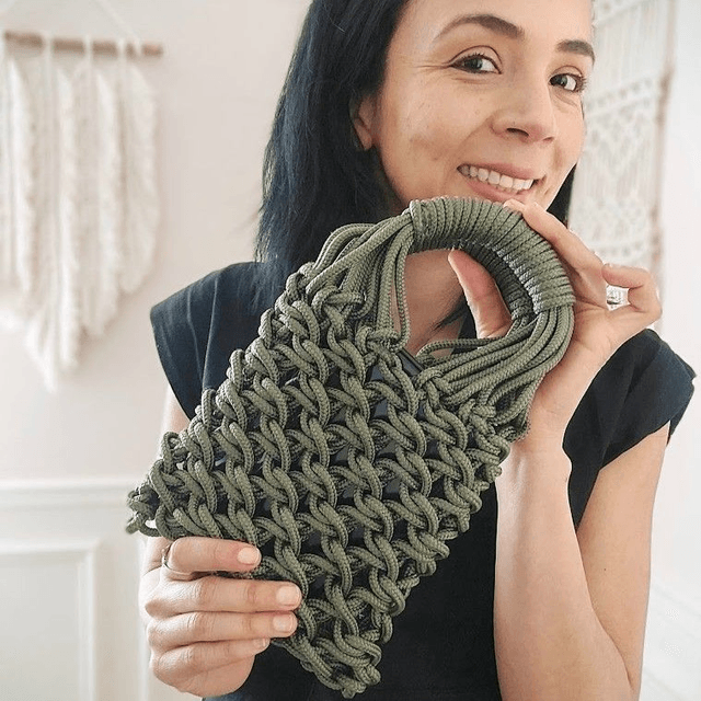 Sac à main "Oliva" - fait main en corde drisse