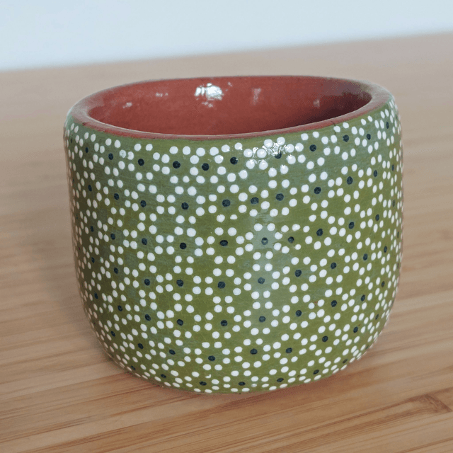 Petit Pot en Argile Coloré - Fait à la Main - 7 cm